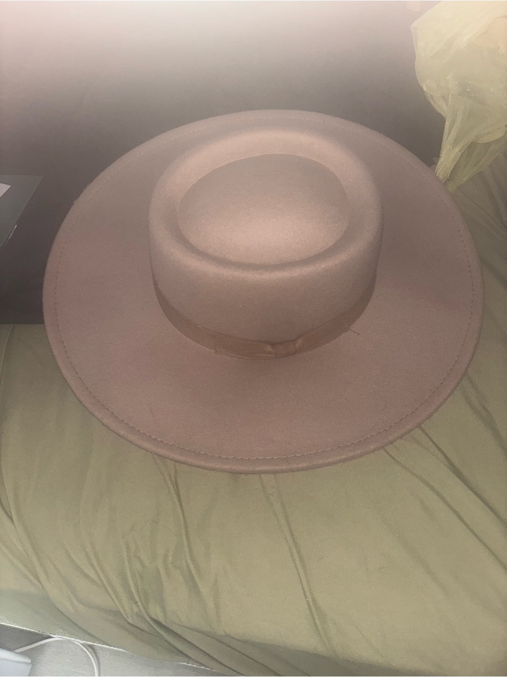 Free People Wide Brim Felt Hat - Taupe